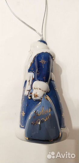 Набор колокол. Дед Мороз и Снегурочка, Кисл. фарф