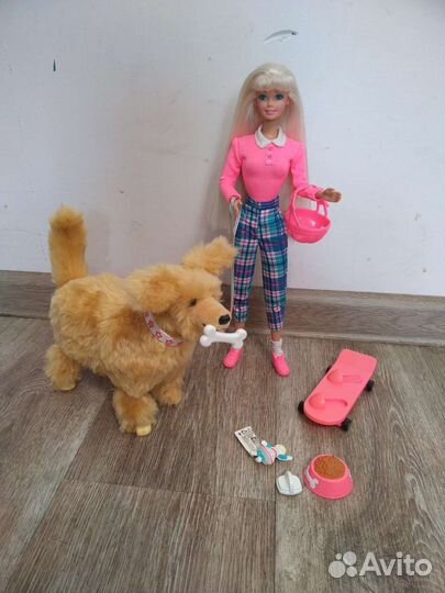 Barbie & Ginger Барби с собакой Барби 90х