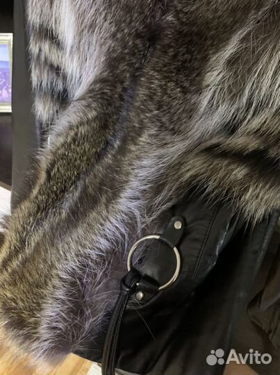 Кожаная куртка с мехом