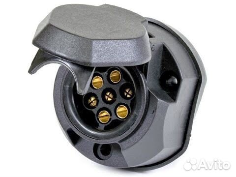 Розетка фаркопа 7 контактов 12V влагозащищенная