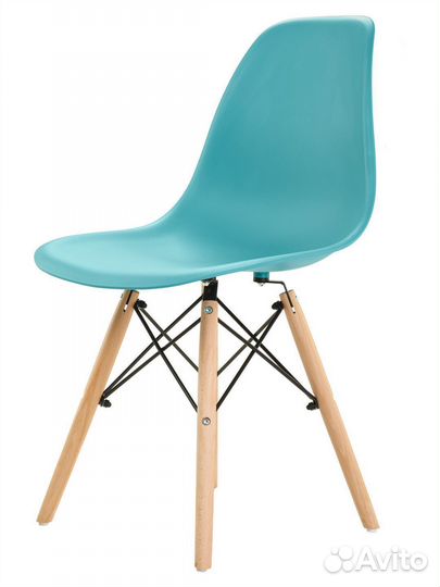 Стул в стиле eames DSW бирюзовый