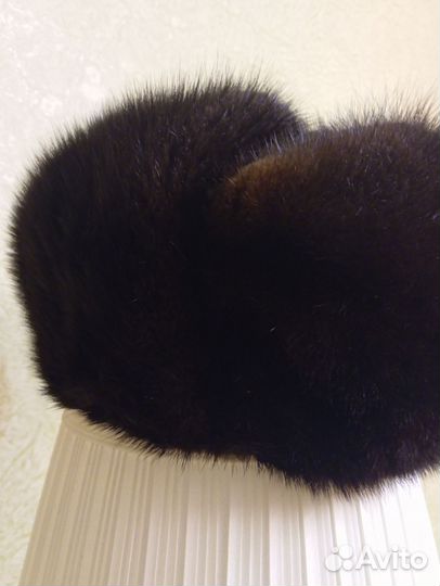 Норковая шапка мужская ушанка