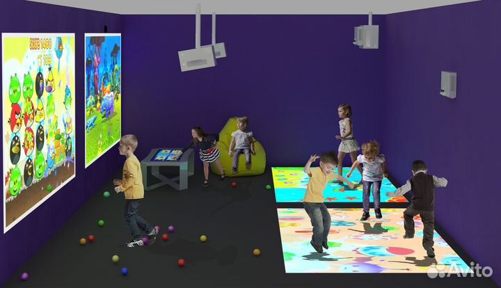 Готовый бизнес детская комната с проекторами 30 м²