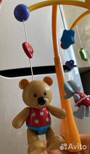 Музыкальный Мобиль на кроватку жирафики жирафик