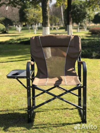 Кресло складное со столиком коричневое -2шт