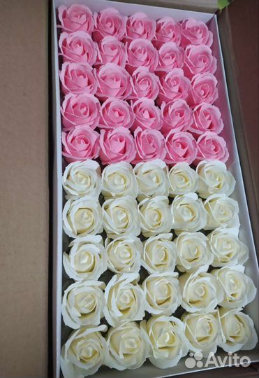 Мыльные розы по штучно