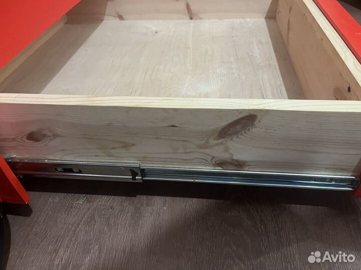 Кровать машинка дерево с матрасом 80*160