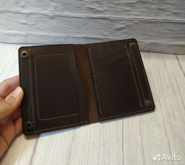 Обложка для автодокументов натуральная кожа