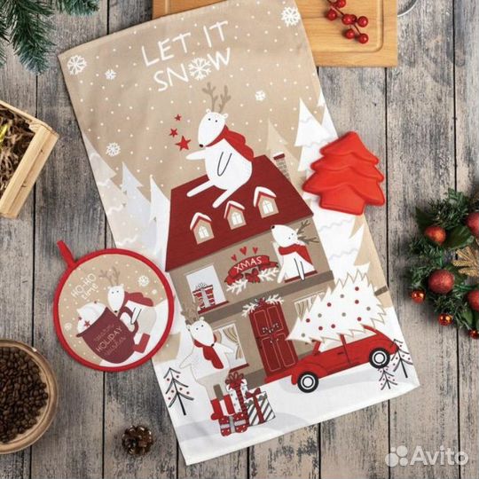 Подарочный набор (полотенце, прихватка)