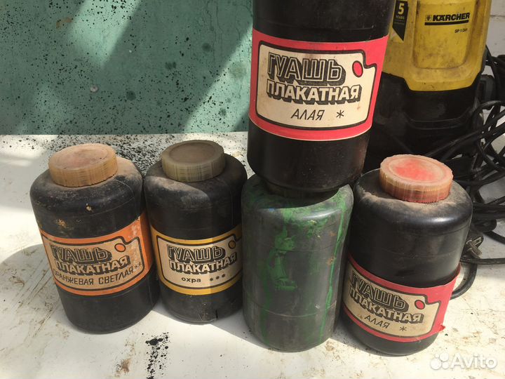 Гуашь художественная тушь цветная