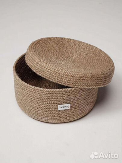 Корзина из джута для хранения фруктов и хлеба