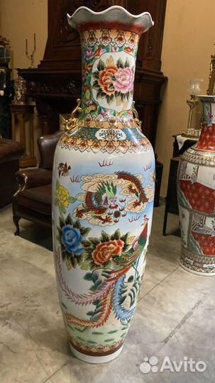 Вазы антикварные в стиле шинуазри