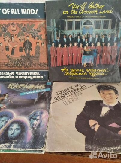 Грампластинки 5 шт(Высоцким,Казачьи песниск,Частуш