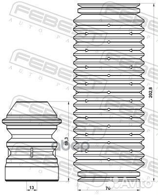 Комплект пылезащитный задний BMW X3 E83, X5 E53