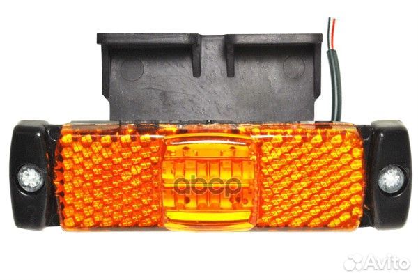 Фонарь габаритный LED 24V с кронштейном (желтый