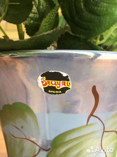 Ваза напольная, Испания, керамика, ручная роспись