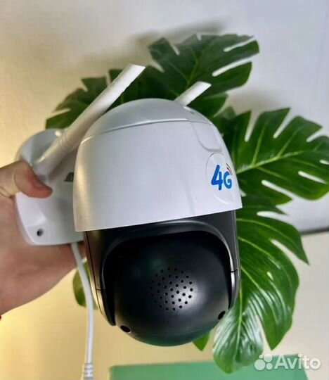 Камера уличная видеонаблюдения 4мп с сим картой 4g