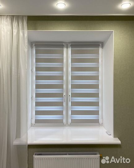 Рулонные шторы день-ночь