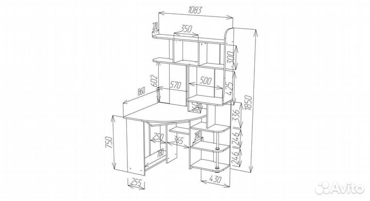 Компьютерный стол ск 54 (цвета)