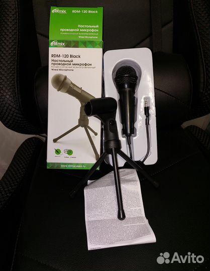 Микрофон Ritmix RDM-120 Black