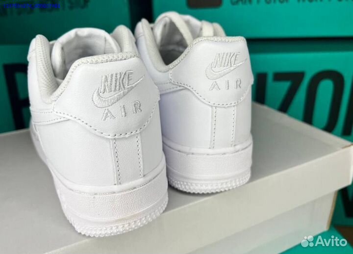 Кроссовки nike air force 1 white оригинал Poizon