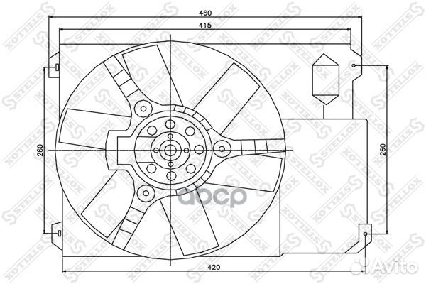 29-99427-SX вентилятор охлаждения Peugeot 307
