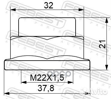 Гайка ступицы;mazda 3 BK 2003-2008