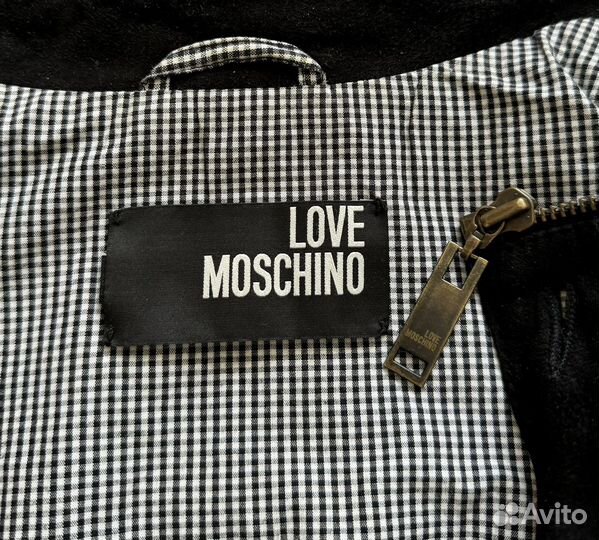 Кожаная куртка Moschino Оригинал