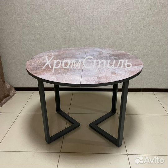 Круглый кухонный раздвижной стол 