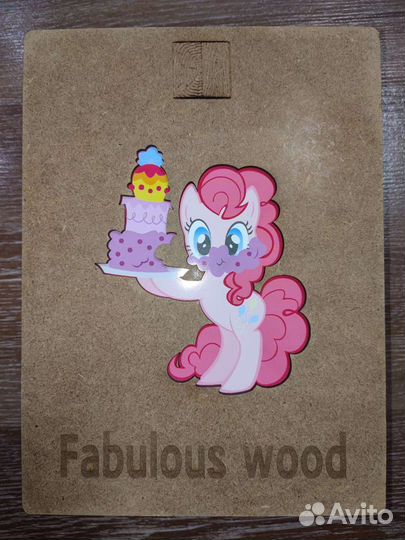 Деревянный пазл Пони новые