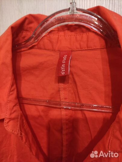 Платье женское Ostin сафари красное 42 XS