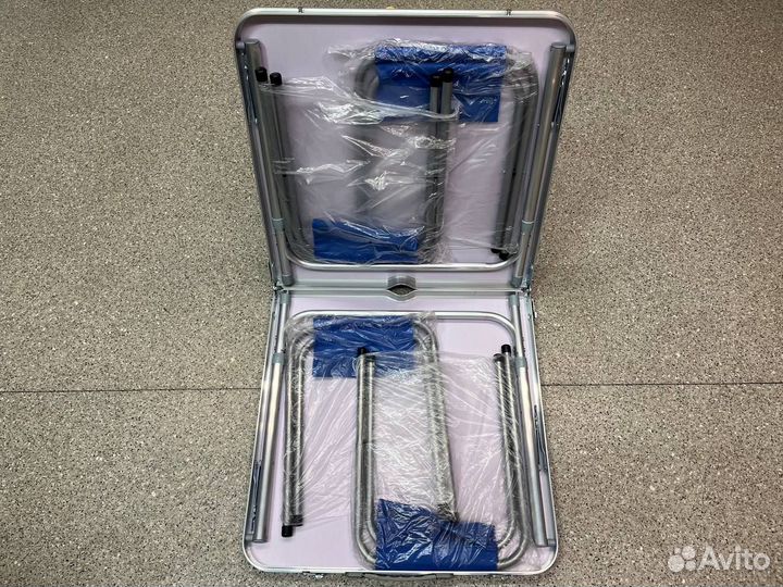 Стол складной туристический (синий)