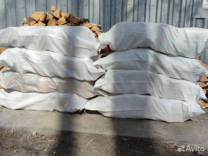 Дрова березовые в мешках