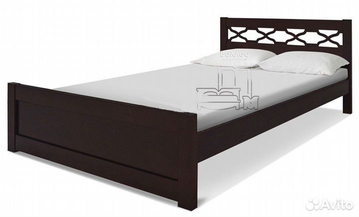 Кровать новая двуспальная деревянная массив