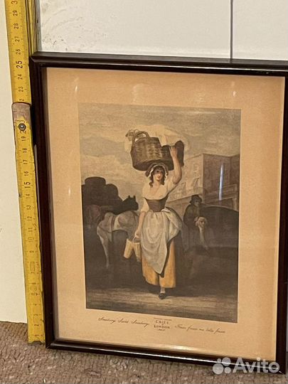 Картина Cries of London старинная в рамке