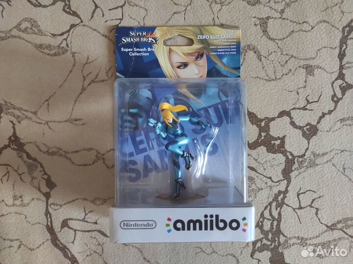 Оригинальная фигурка amiibo No. 40 Zero Suit Samus