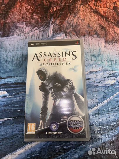 Диск с игрой для PSP Assasin's Creed Bloodlines