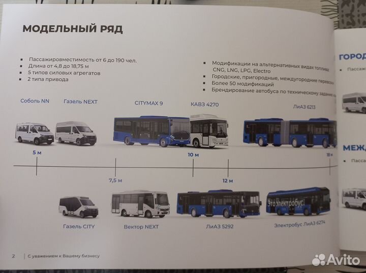 Каталог автобусов