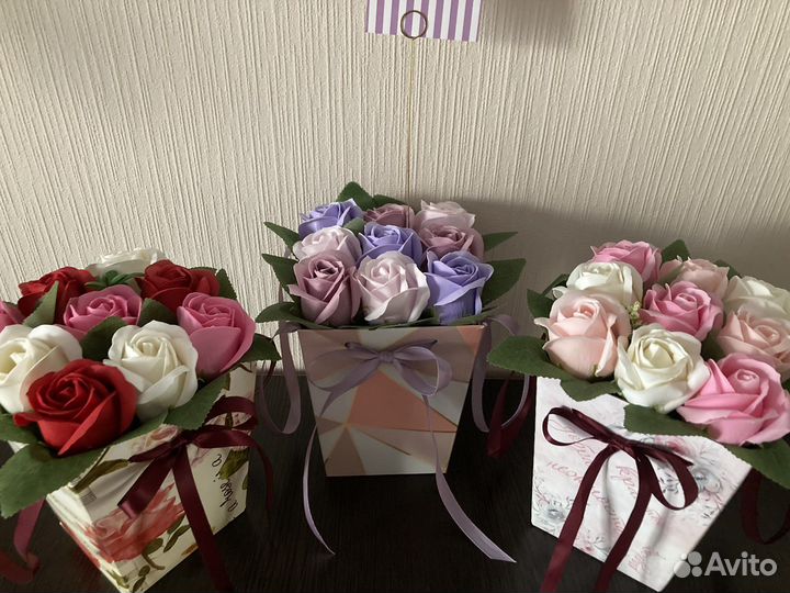 Трапеция Цветы из мыла