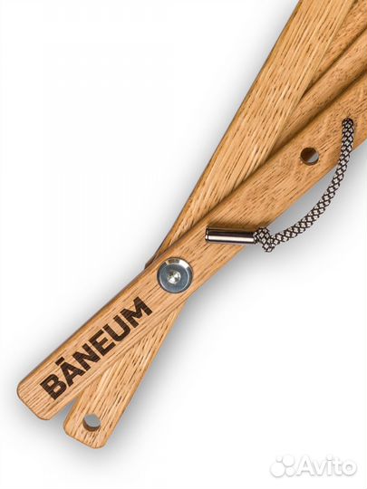 Веер для бани Банеум прочный из дуба