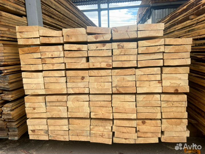 Доска обрезная 40х200х6000мм ГОСТ