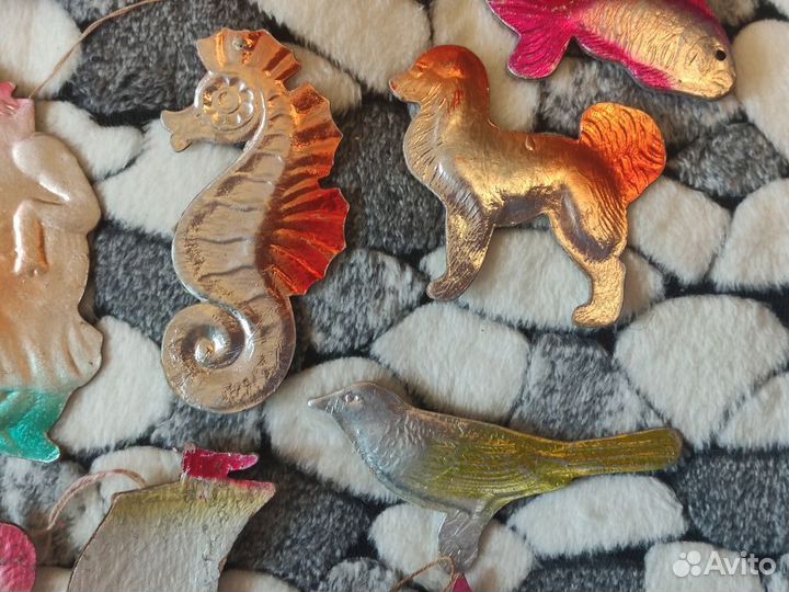 Елочные игрушки картонаж СССР