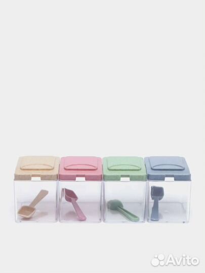 Набор баночек для специй, новый