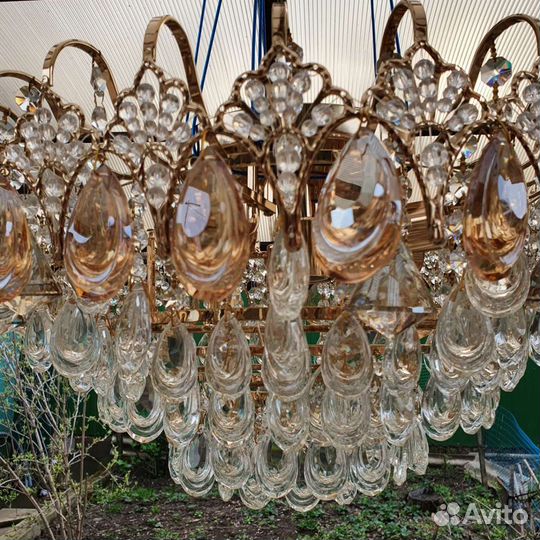 Люстра хрустальная потолочная