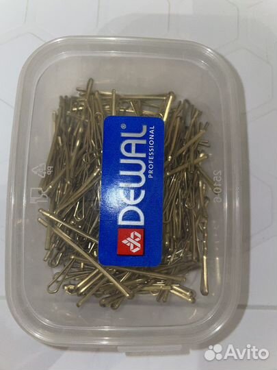 Невидимки для волос Dewal золотистые