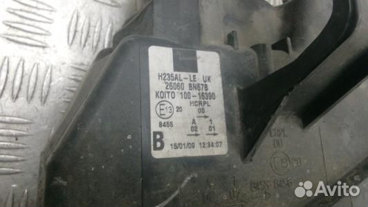 Фара левая nissan almera N16 (KDN14MX01)