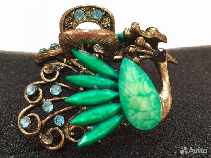 Заколка Павлин