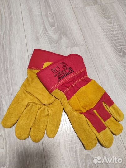 Рукавицы рабочие, перчатки спилковые