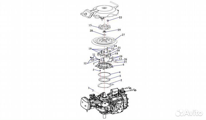 Маховик Yamaha (Ямаха) и аналоги 25-30 л.с 4 такта