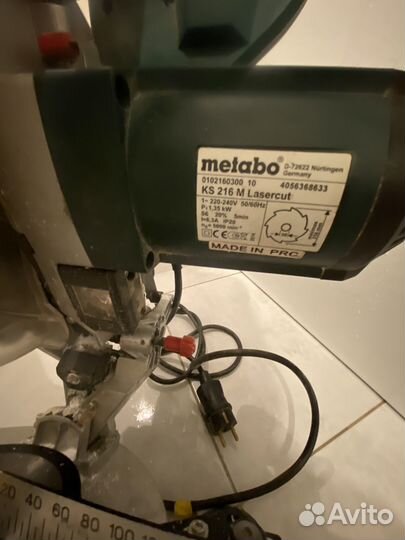 Metabo ks 216m торцовочная пила оригинал